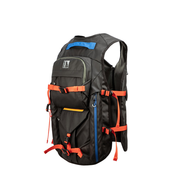 Summit Vest Backpack Black Blue Yellow - INUK  BAGS
