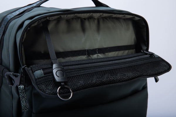 KUMA Large Square WR Watershed Backpack Black Forest Recycled Materials (38L) - INUK  BAGS