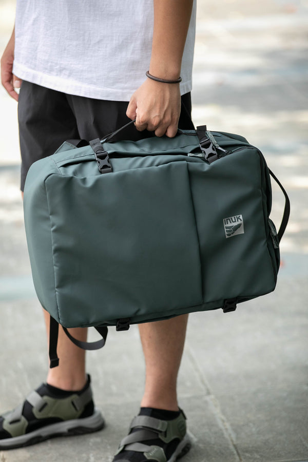 KUMA Large Square WR Watershed Backpack Black Forest Recycled Materials (38L) - INUK  BAGS