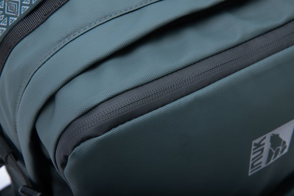 KUMA Large Square WR Watershed Backpack Black Forest Recycled Materials (38L) - INUK  BAGS