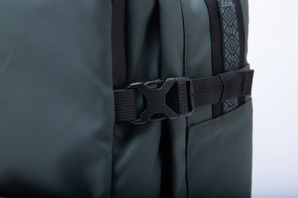 KUMA Large Square WR Watershed Backpack Black Forest Recycled Materials (38L) - INUK  BAGS