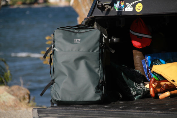 KUMA Large Square WR Watershed Backpack Black Forest Recycled Materials (38L) - INUK  BAGS