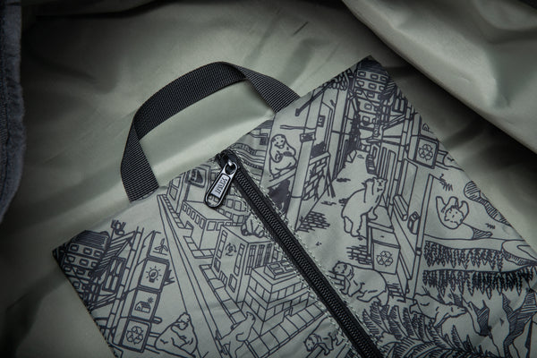 AKLA DUFFEY Duffle Backpack Watershed (52L) - INUK  BAGS