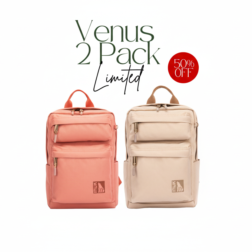 Venus Mini Backpack 2-Pack Apricot Brandy Milky Moka – INUKBAG