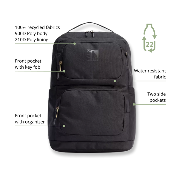 Pilot Backpack - Recycled Materials (18.6L) - INUK  BAGS