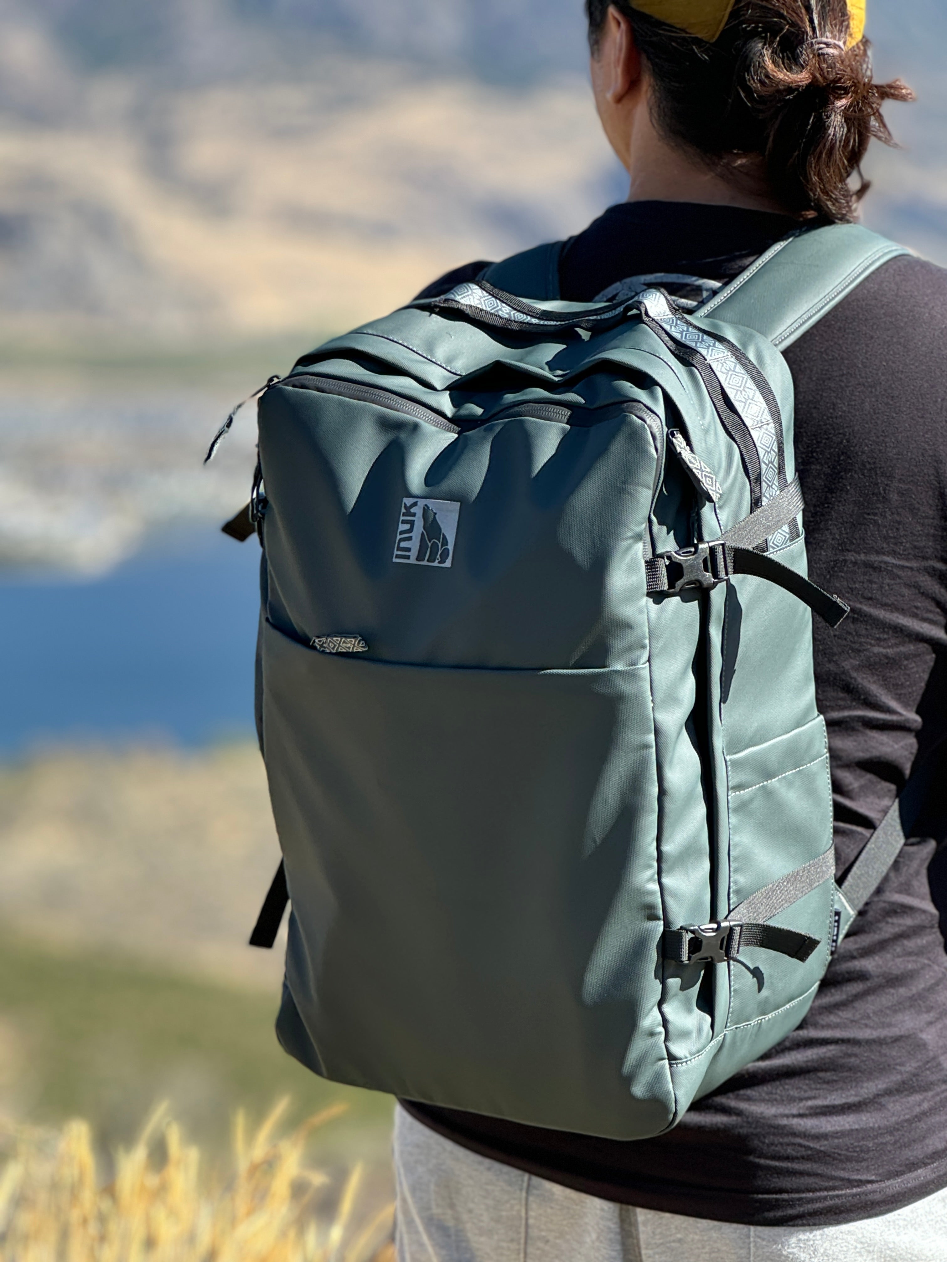 KUMA Large Square WR Watershed Backpack Black Forest Recycled