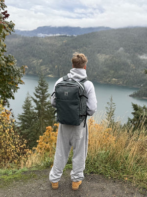 KUMA Large Square WR Watershed Backpack Black Forest Recycled Materials (38L) - INUK  BAGS