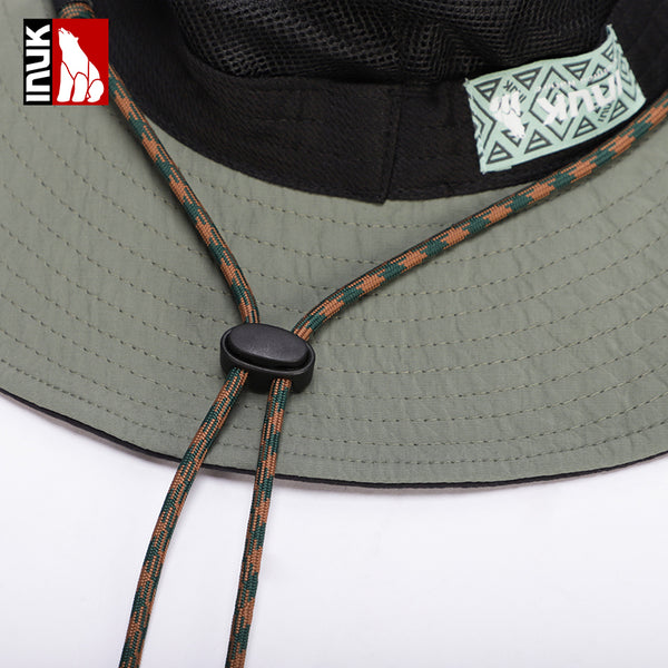 Wide Brim Bucket Hat - INUK  BAGS