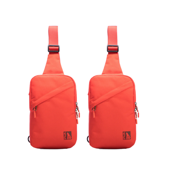 Fisher Crossbody Bag Set - Miracle Red 2pcs- Recycled Fabrics - INUK  BAGS