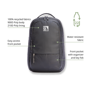 Watershed Granite Backpack - Recycled Materials (19.6L) - INUK  BAGS