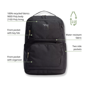 Pilot Backpack - Recycled Materials (18.6L) - INUK  BAGS